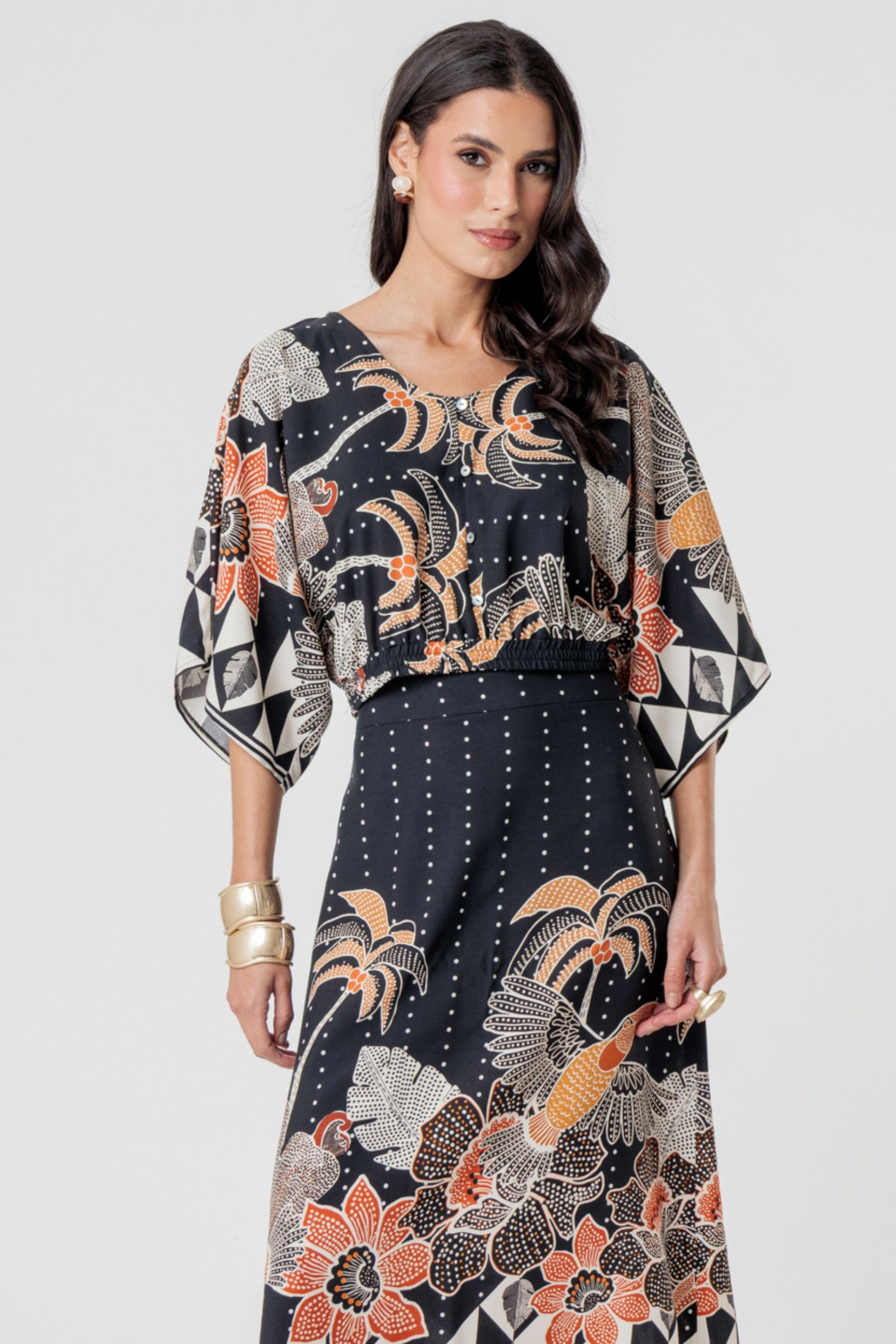 Blusa Bruna Estampada