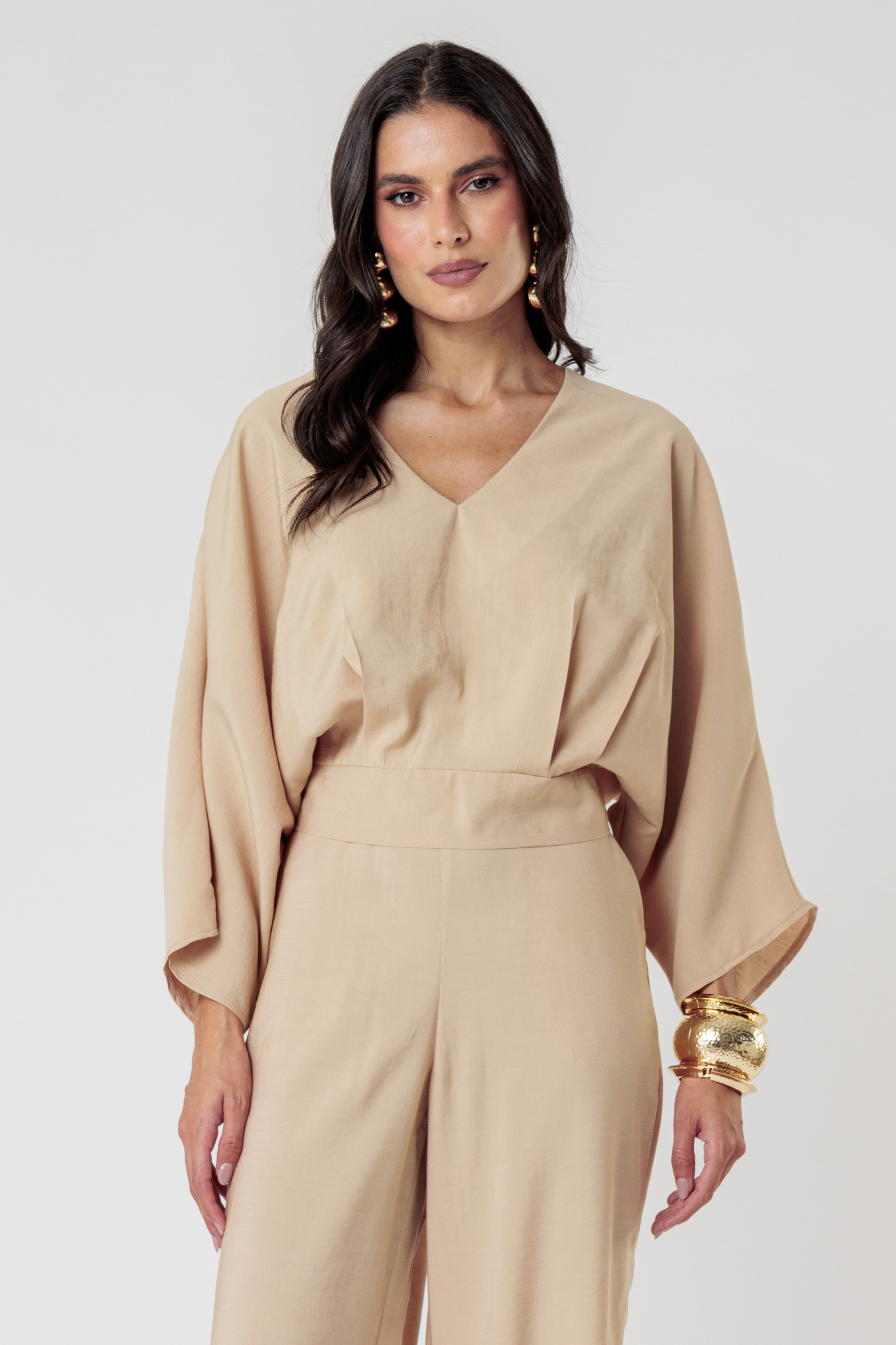 Blusa Alice Bege