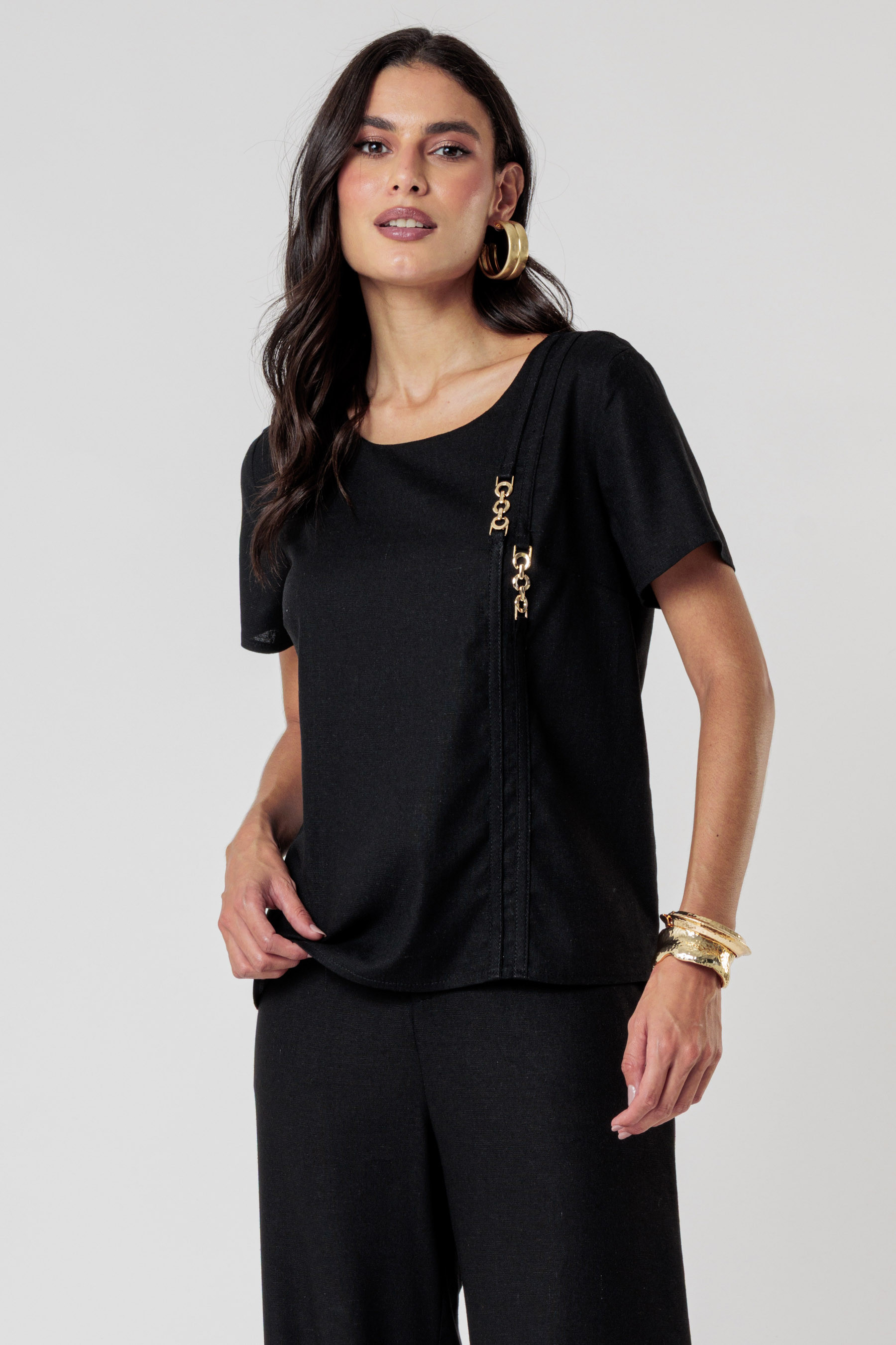 Blusa Eleonora Preto