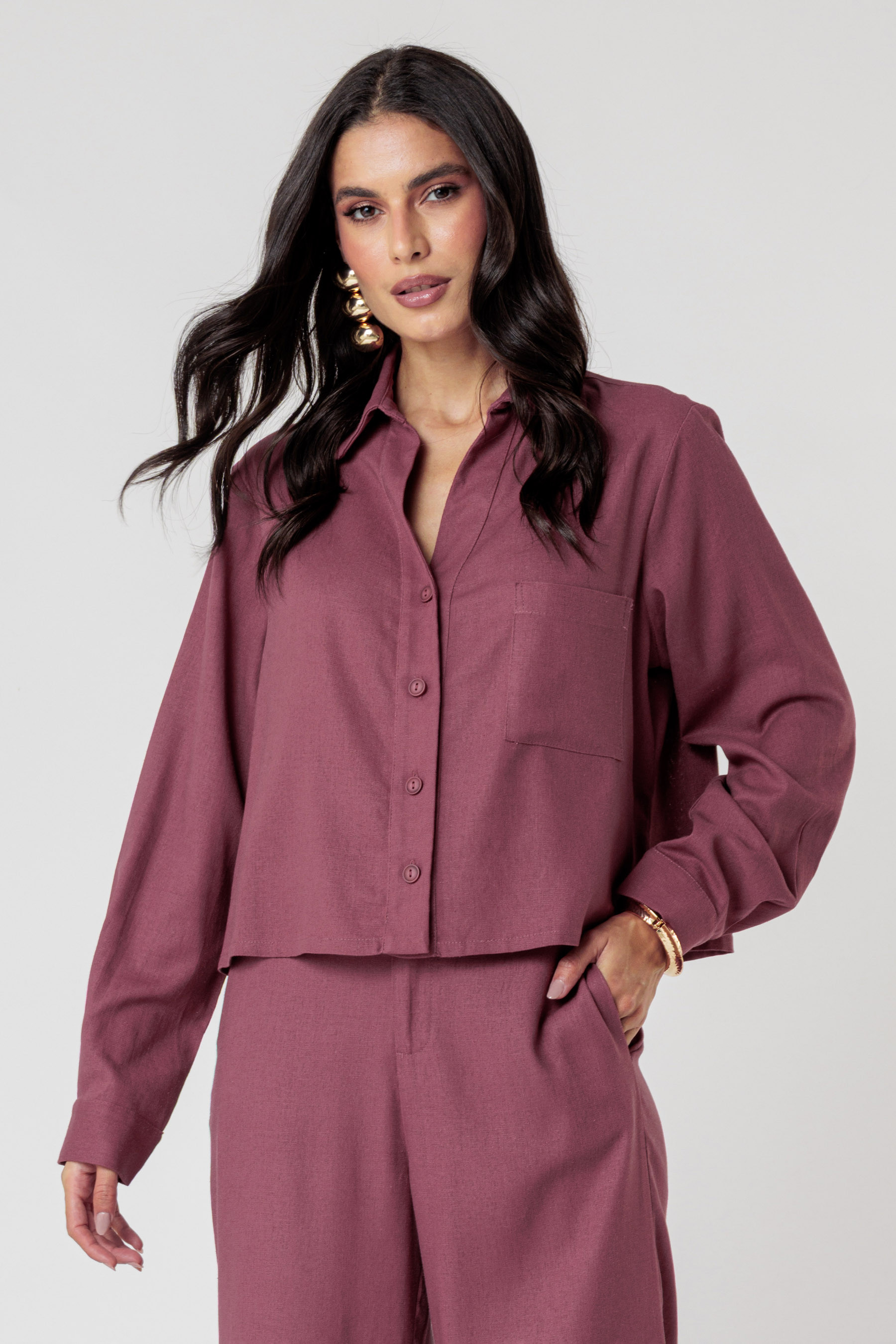 Camisa Hellen Rose
