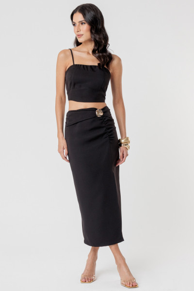 Blusa Cropped Vanessa Preto