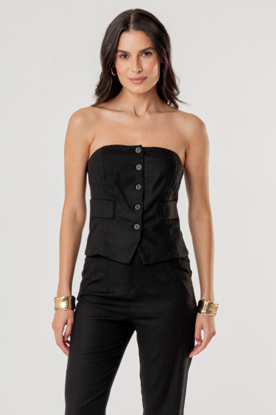 Blusa Top Annie Preto