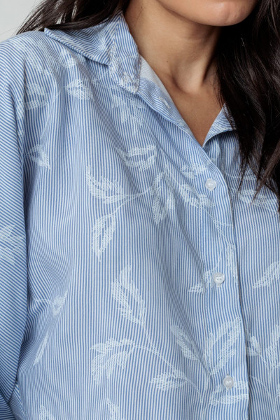 Camisa Celina Folhas Estampado