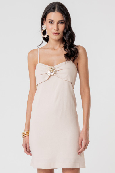 Vestido Karen Bege