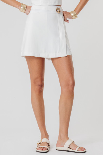 Shorts Saia Valeria Branco