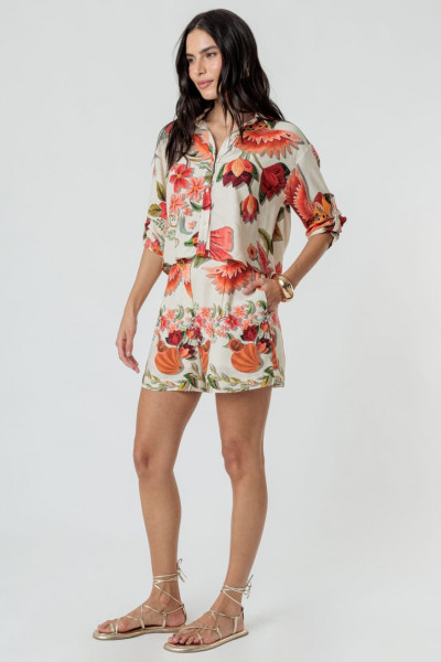 Shorts Mary Bolsos Estampado