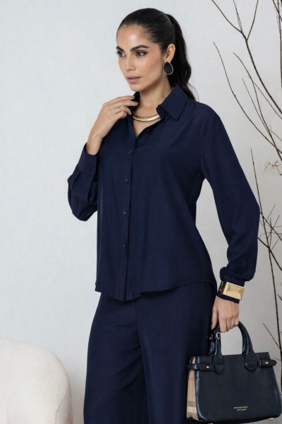 Camisa Laisa Azul Marinho