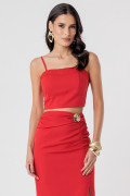 Blusa Cropped Vanessa Vermelho