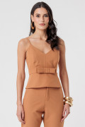 Blusa Maisa Marrom