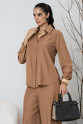 Camisa Laisa Marrom