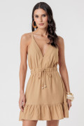 Vestido Lucia Bege