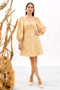 Vestido Nina Bege