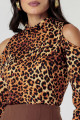 Blusa Mercedes Caramelo