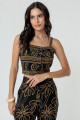 Blusa Cropped Gisele Preto