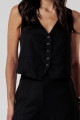 Colete Eleonora Preto