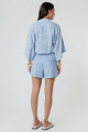 Camisa Celina Folhas Estampado