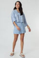 Camisa Celina Folhas Estampado