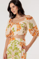 Blusa Cropped Juliana Estampado 