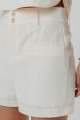 Shorts Liso Aline Creme