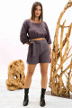 Shorts Lulli Cinza