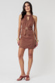 Vestido Sharon Marrom